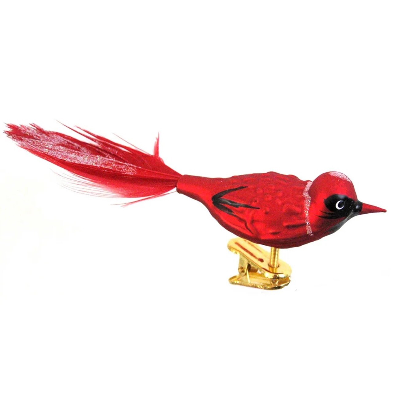 KSA Pack of 6 Red and Black Cardinal Clip On Christmas Ornaments 7.75&#x22;